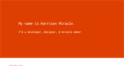 Desktop Screenshot of harrisonmiracle.com