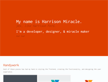 Tablet Screenshot of harrisonmiracle.com